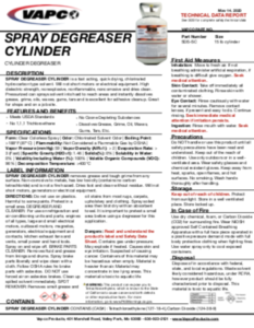 Spray Degreaser Cylinder TDR