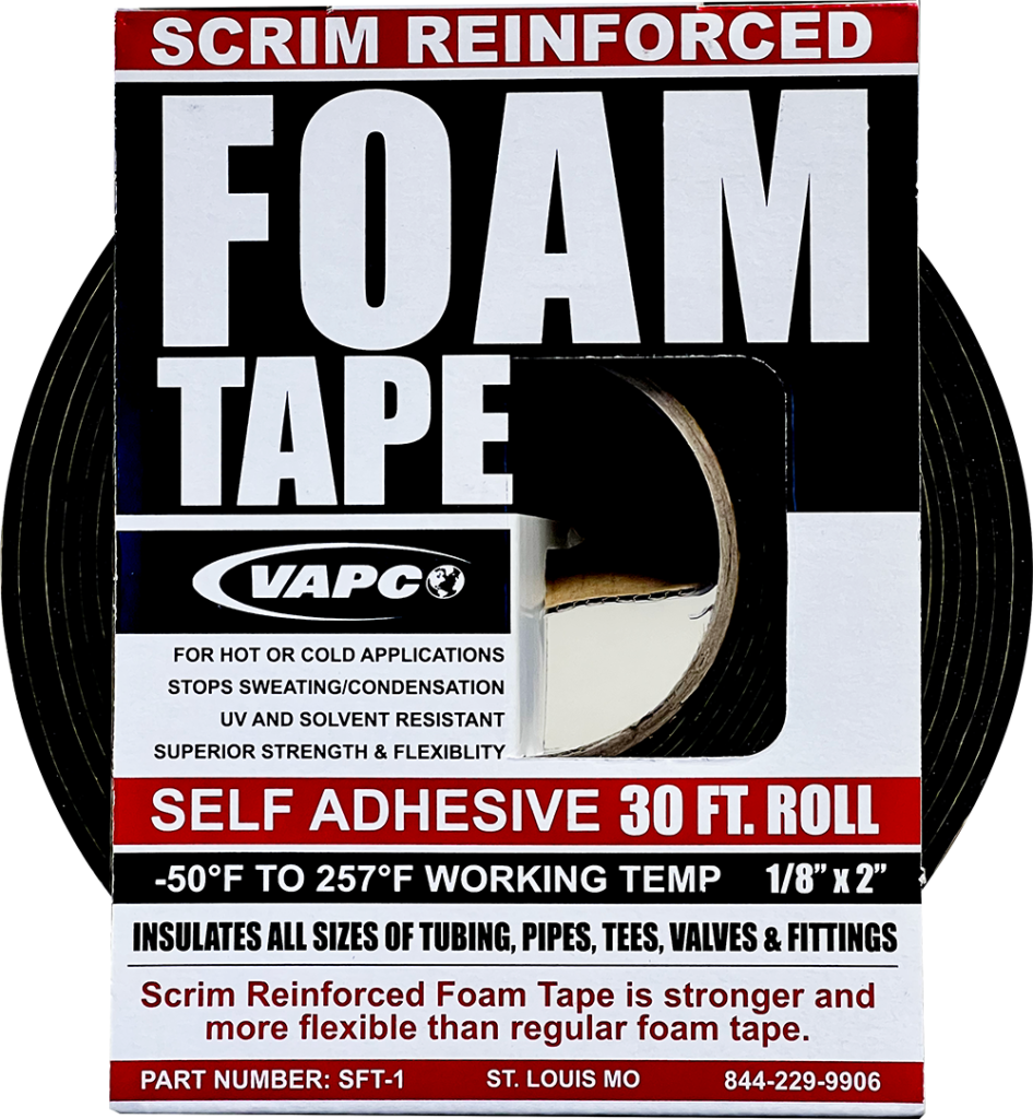 Foam Tape, Scrim Reinforced - VAPCO Company - Innovating HVACR